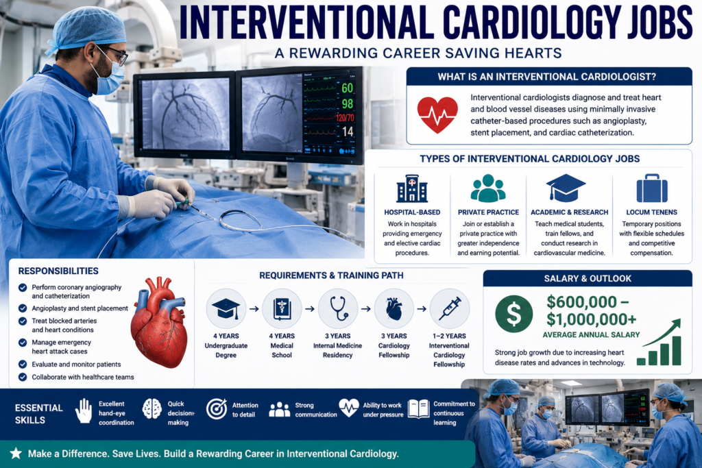 Interventional Cardiology Jobs: Career Opportunities, Salary, Requirements, and Future Growth