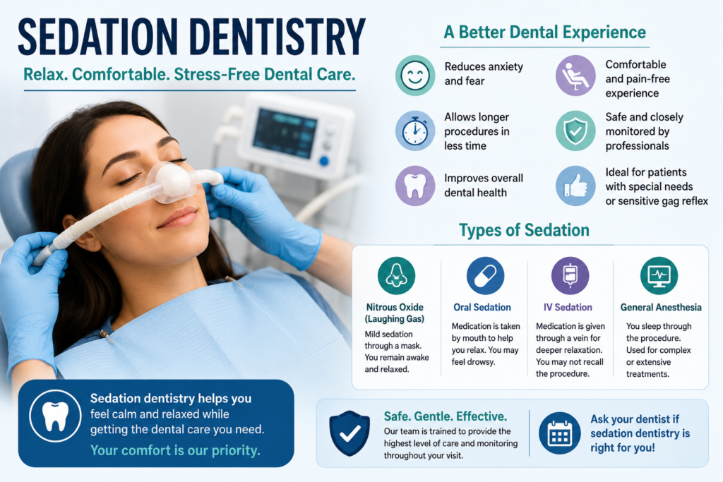 Sedation Dentistry: A Complete Guide to Comfortable and Stress-Free Dental Care Sedation Dentistry: A Complete Guide to Comfortable and Stress-Free Dental Care
